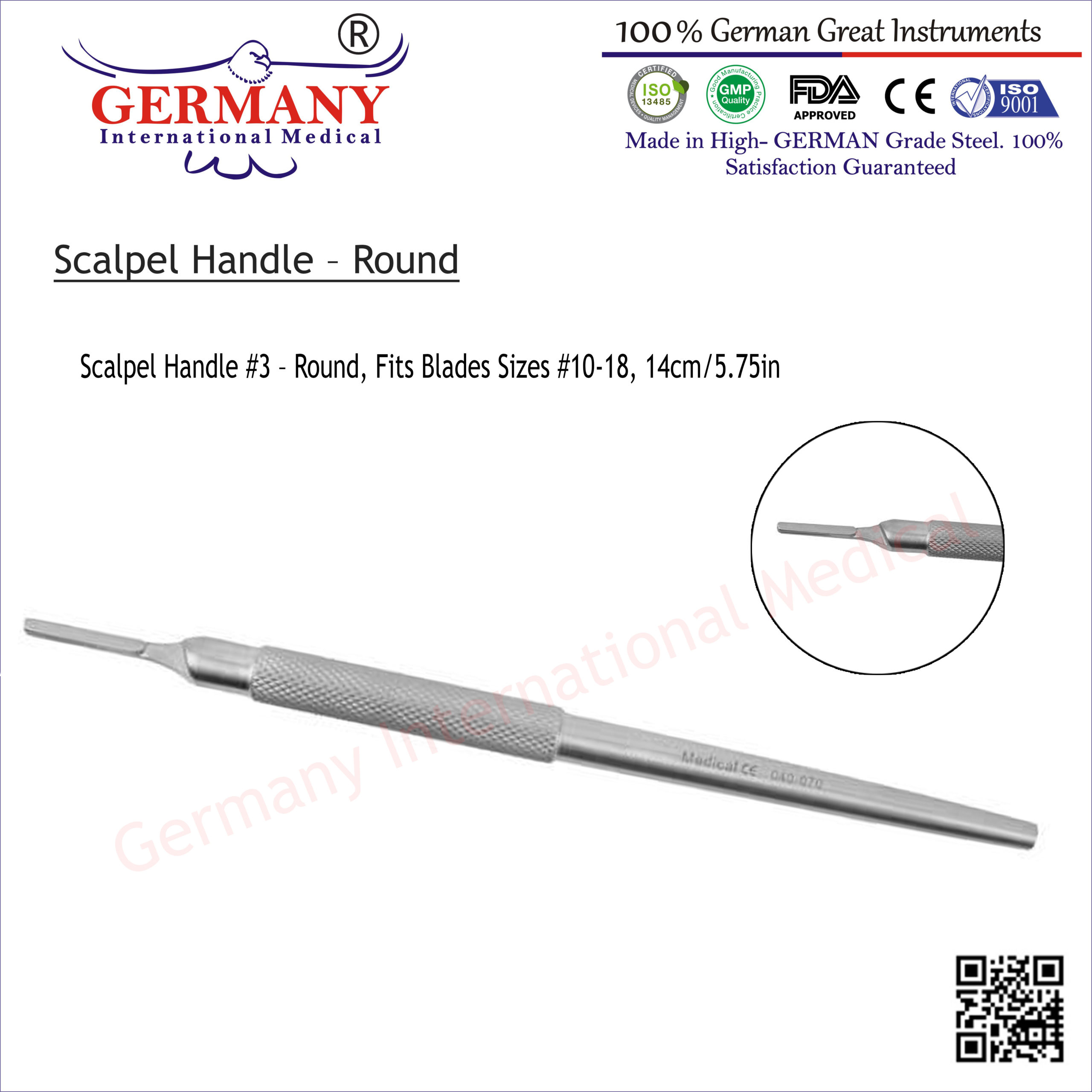 Scalpel blade holder - round